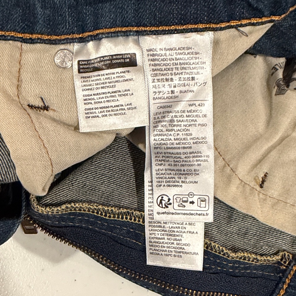 Levi's 559 Relaxed Fit Dark Blue Jeans - Picture 3 of 6